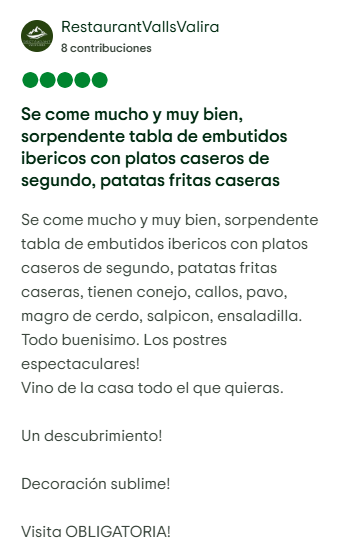 Hotel Valls de Valira a Os de Civís. Se come mucho y muy bien. Sorprendente tabla de embutidos ibéricos con platos caseros de segundo, patatas fritas caseras, tienen conejo, callos, pavo, magro de cerdo, salpicón, ensaladilla. Todo buenísimo. Los postres espectaculares. Vino de la casa todo el que quieras. ¡Un descubrimiento! ¡Decoración sublime! ¡Visita OBLIGATORIA!